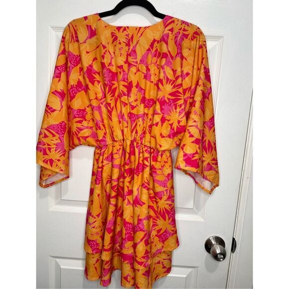 Tropical print dress size Medium - Picture 6 of 8